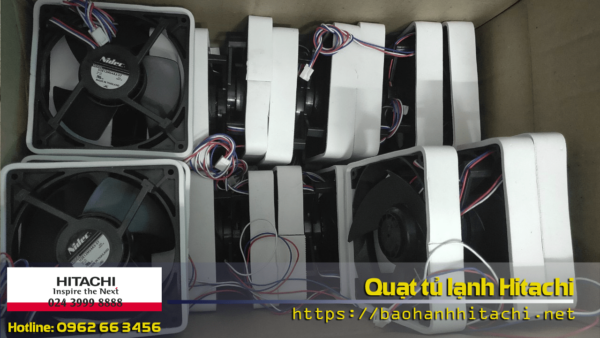 Quạt 4 dây 12x12cm tủ lạnh Hitachi dùng nhiều model - Hình ảnh 2