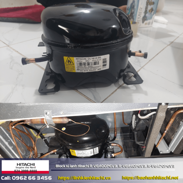 Block tủ lạnh Hitachi CL1610DL dòng R-VG400PGV3, R-VG440PGV3, R-VG470PGV3