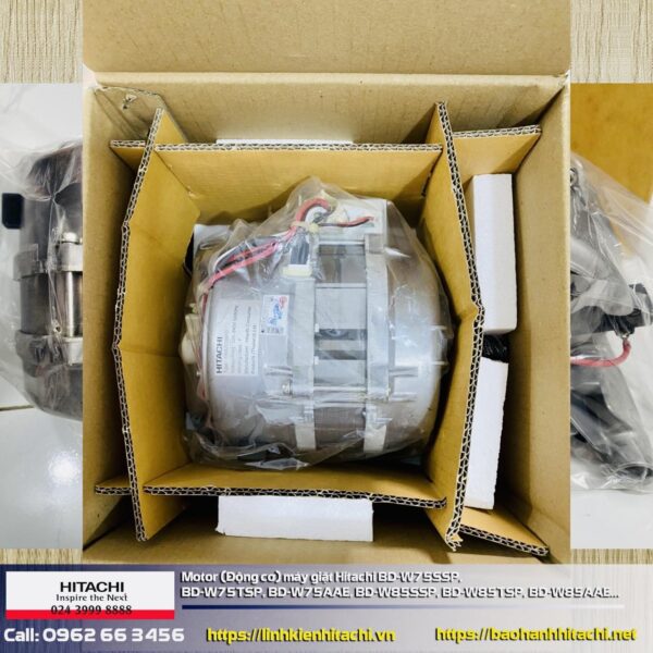 Động cơ (Motor) máy giặt Hitachi BD-W75SSP, BD-W75TSP, BD-W75AAE, BD-W85SSP, BD-W85TSP, BD-W85AAE...